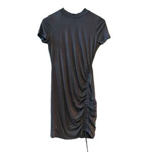 Lilly’s Kloset Gray Mock Neck Short Sleeve Dress Size 1XL NWT